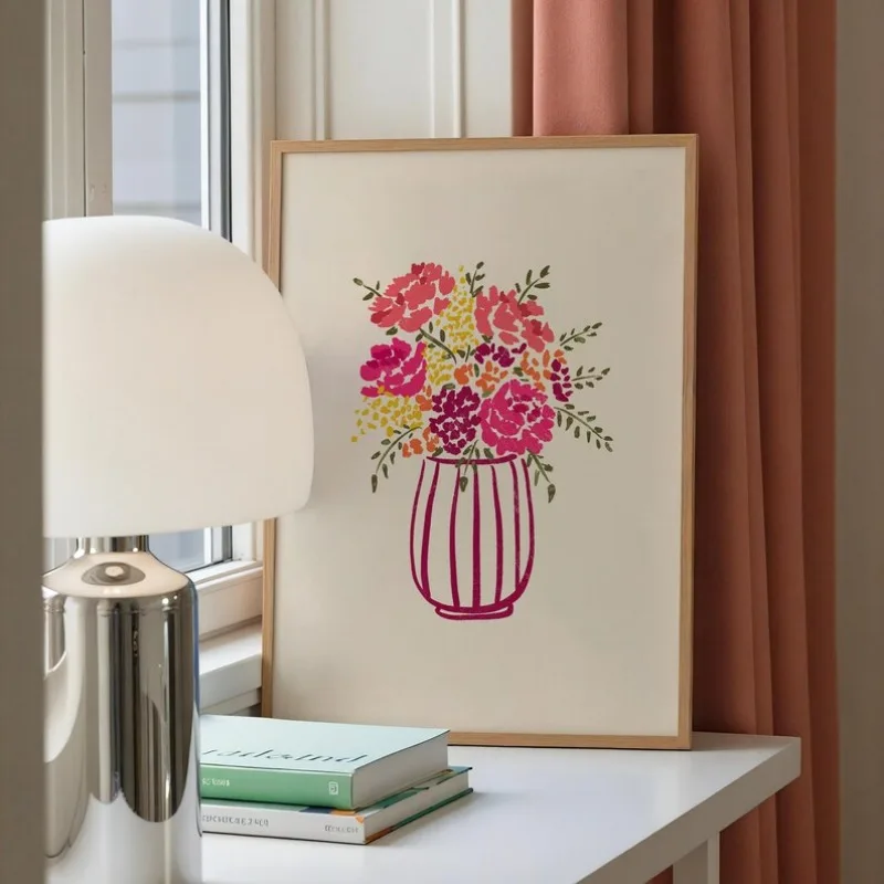 1 Stück rahmenloses Leinwandbi – Florist Supply Vases Bewertung und Preis